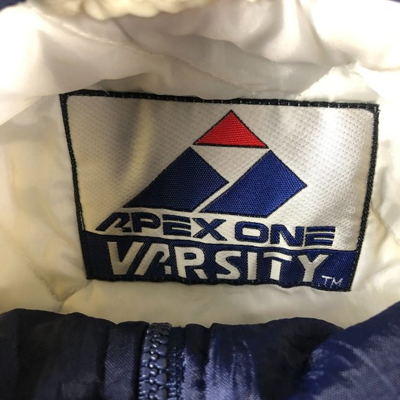 VTG 90s Apex One Michigan Wolverines Jacket Adult Extra Large Blue Full Zip Coat - Picture 5 of 12